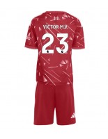 Liverpool Victor Munoz #23 Domácí dres pro děti 2026-27 Krátký Rukáv (+ trenýrky)